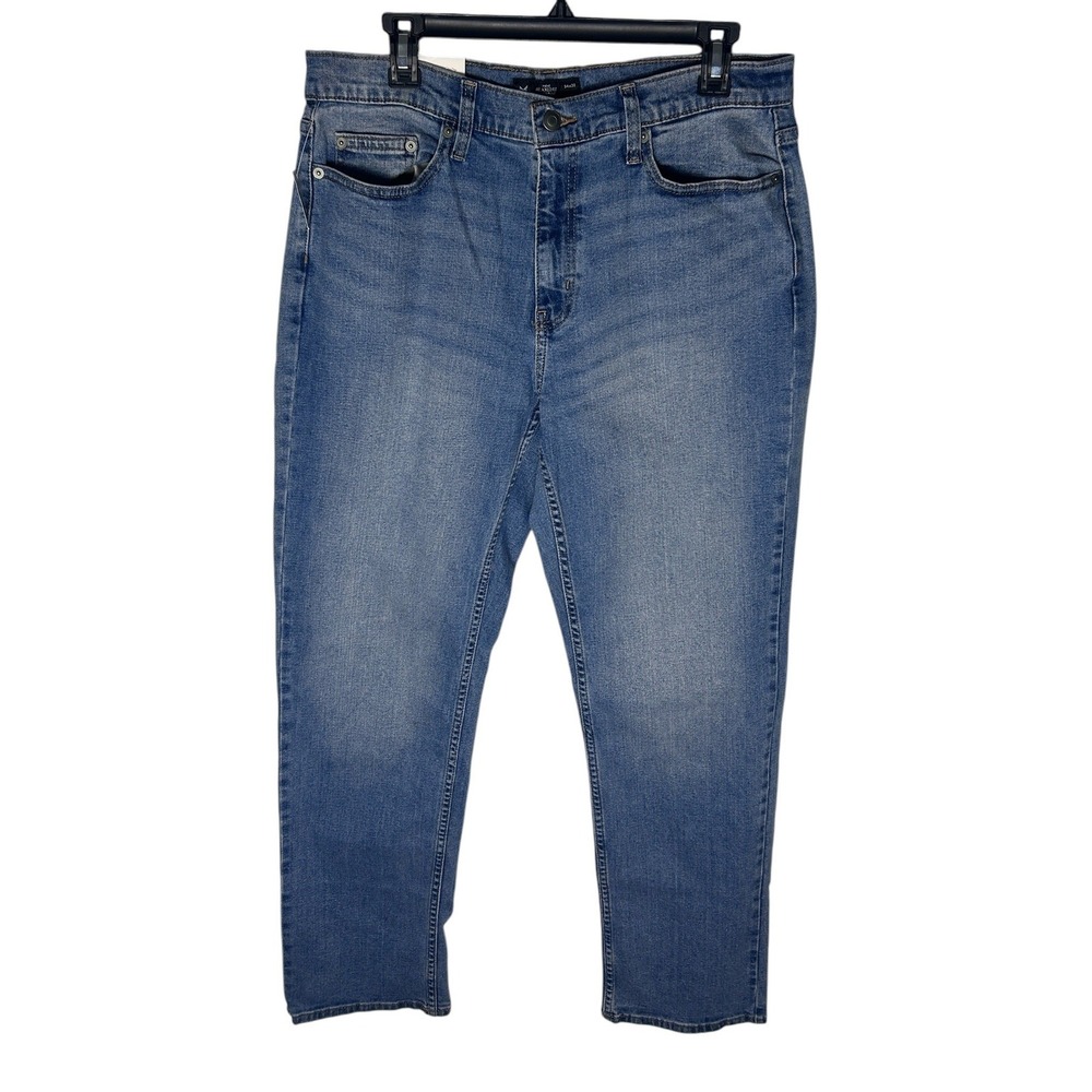 Members Mark Mens Relaxed Fit Premium Stretch Denim Blue Jeans 34x32 NEW
